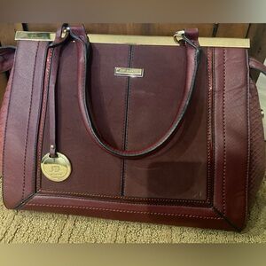 Just Glamour Wine Crossbody/Handbag with extra strap